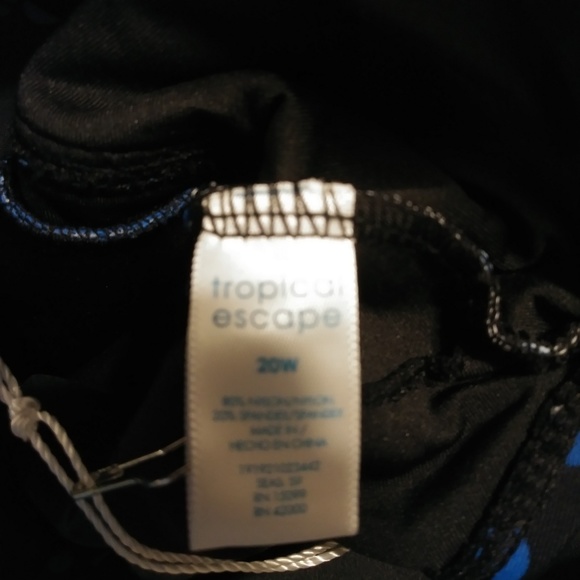 Tropical Escape swimwear bathing suit size 20W - Picture 4 of 4